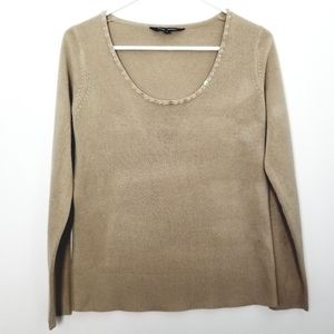 Vintage Tan Sweater Top Size Small Key West